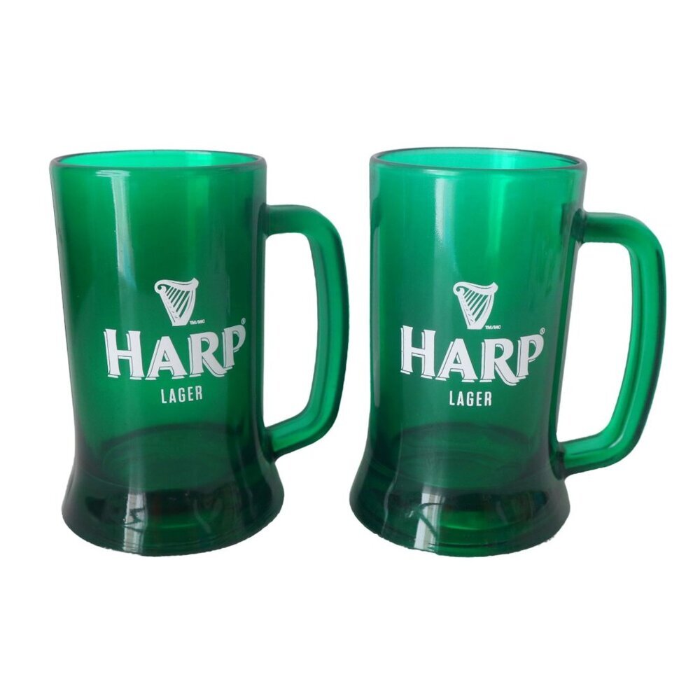 Harp Lager An Irish Lager By Guinness Brewed Vintage Barware Beer Glass Mug